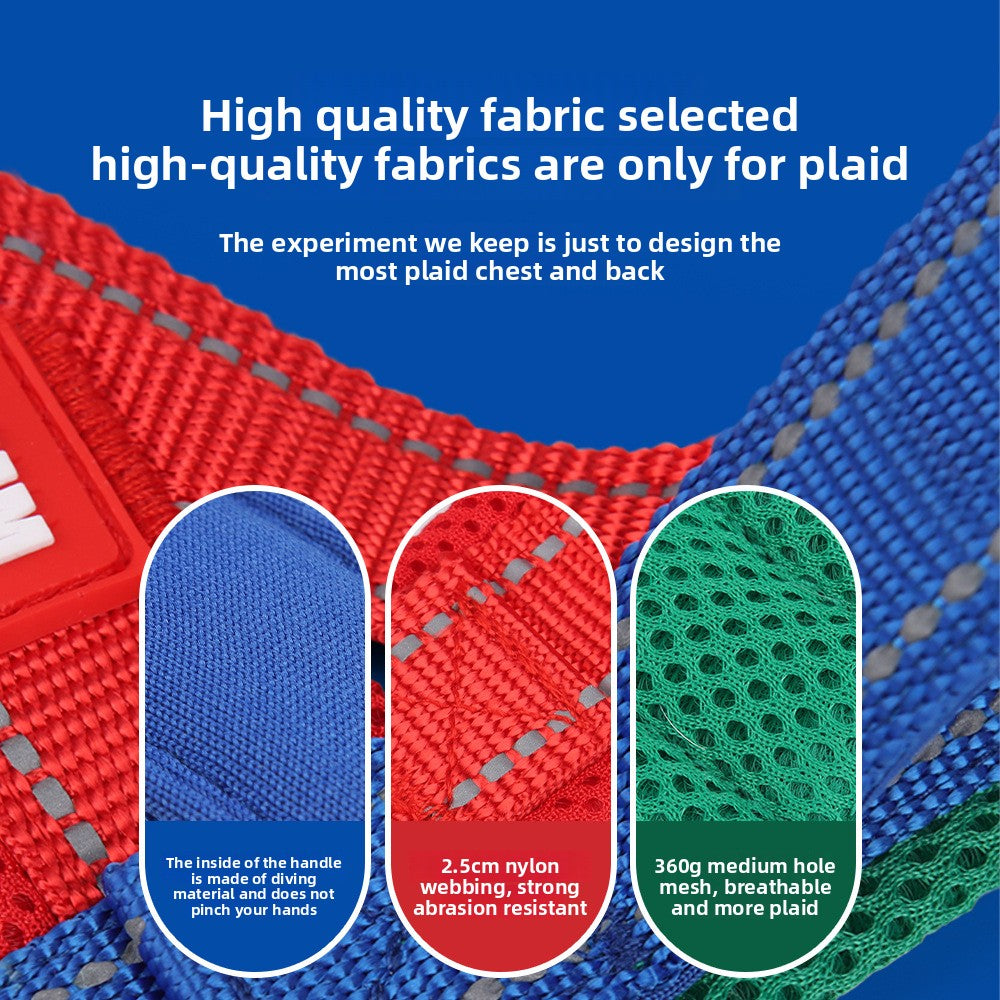 Pet saddle chest and back reflective explosion-proof