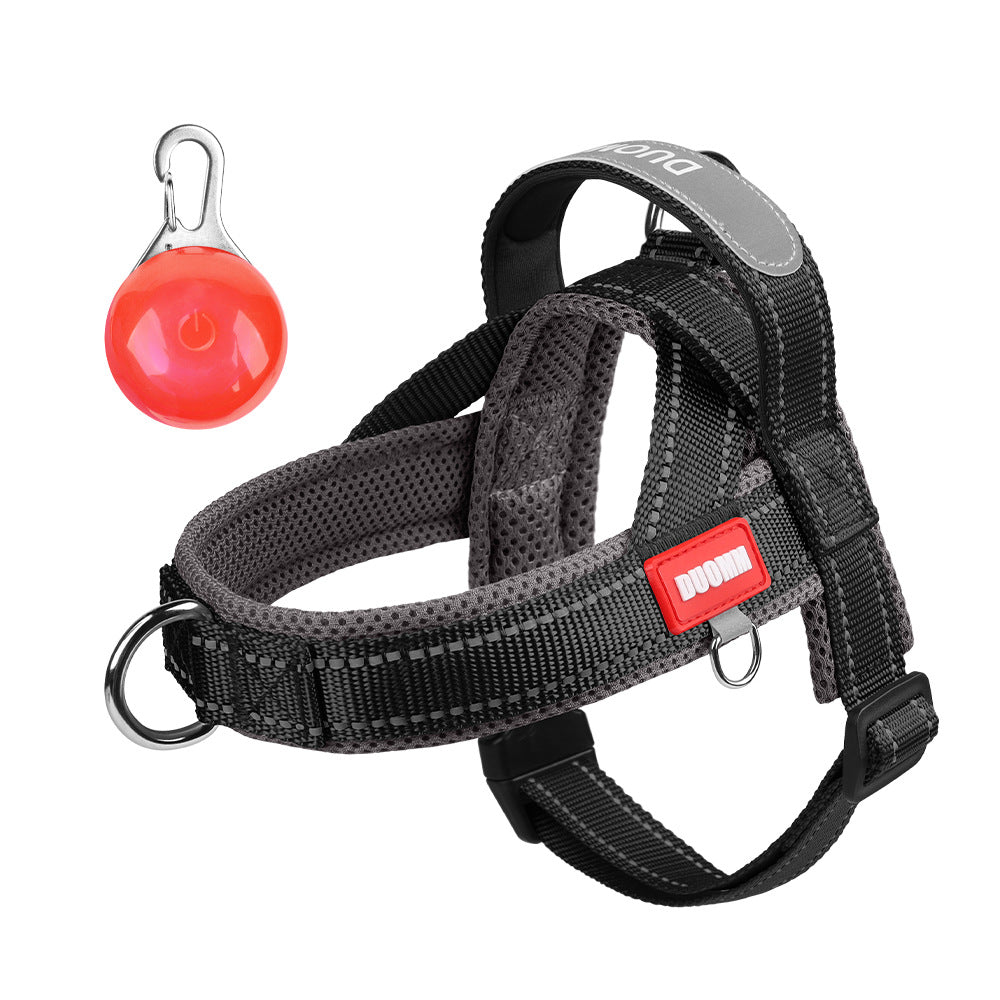 Pet saddle chest and back reflective explosion-proof