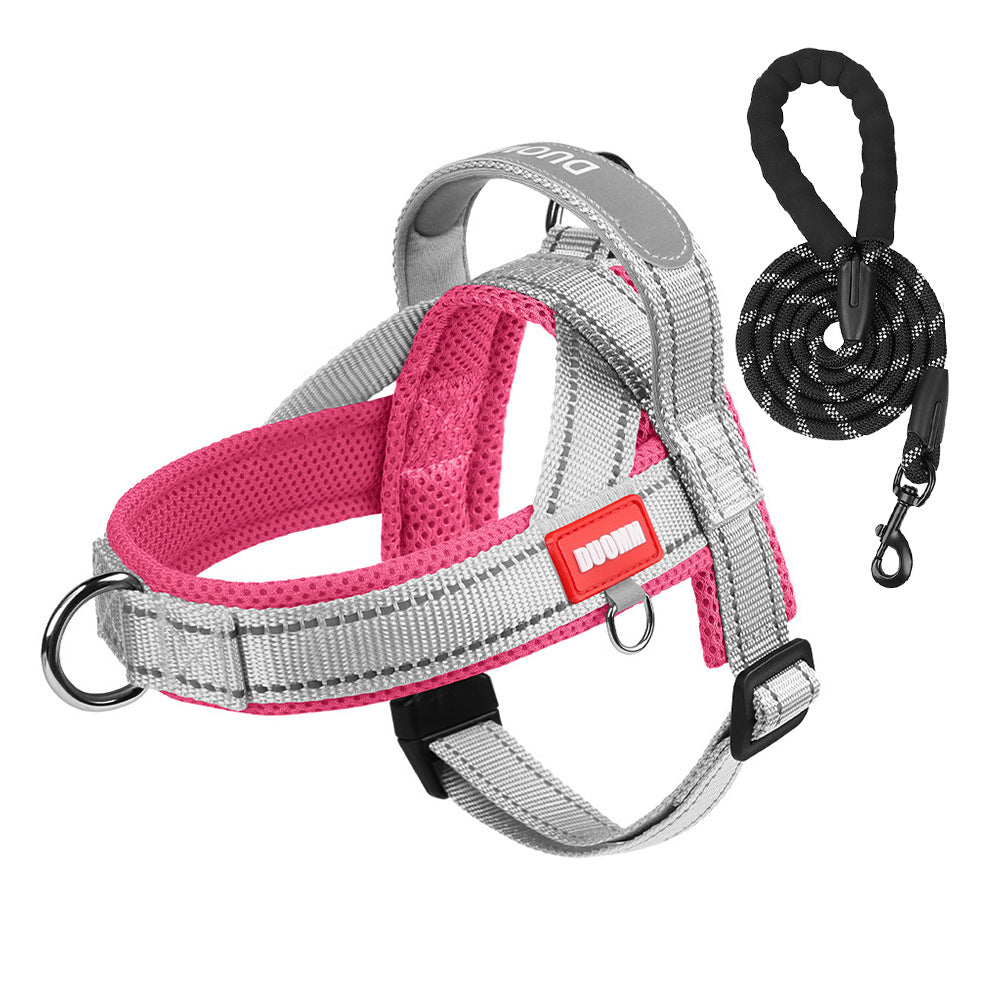 Pet saddle chest and back reflective explosion-proof