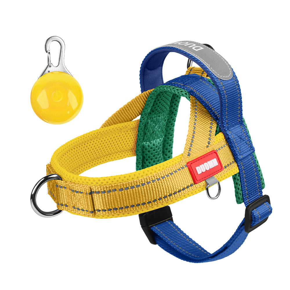 Pet saddle chest and back reflective explosion-proof