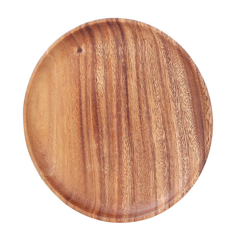 Cassia wood round tray