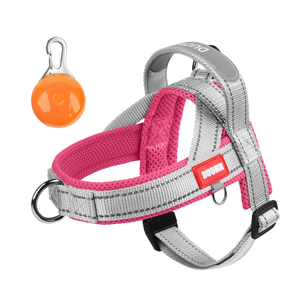 Pet saddle chest and back reflective explosion-proof
