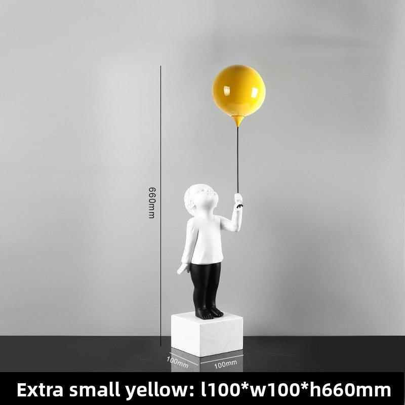 Balloon Boy Sculpture Decorative Item