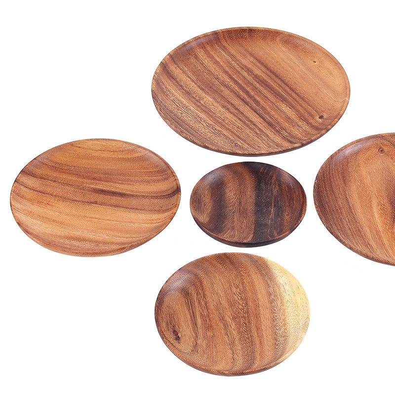 Cassia wood round tray